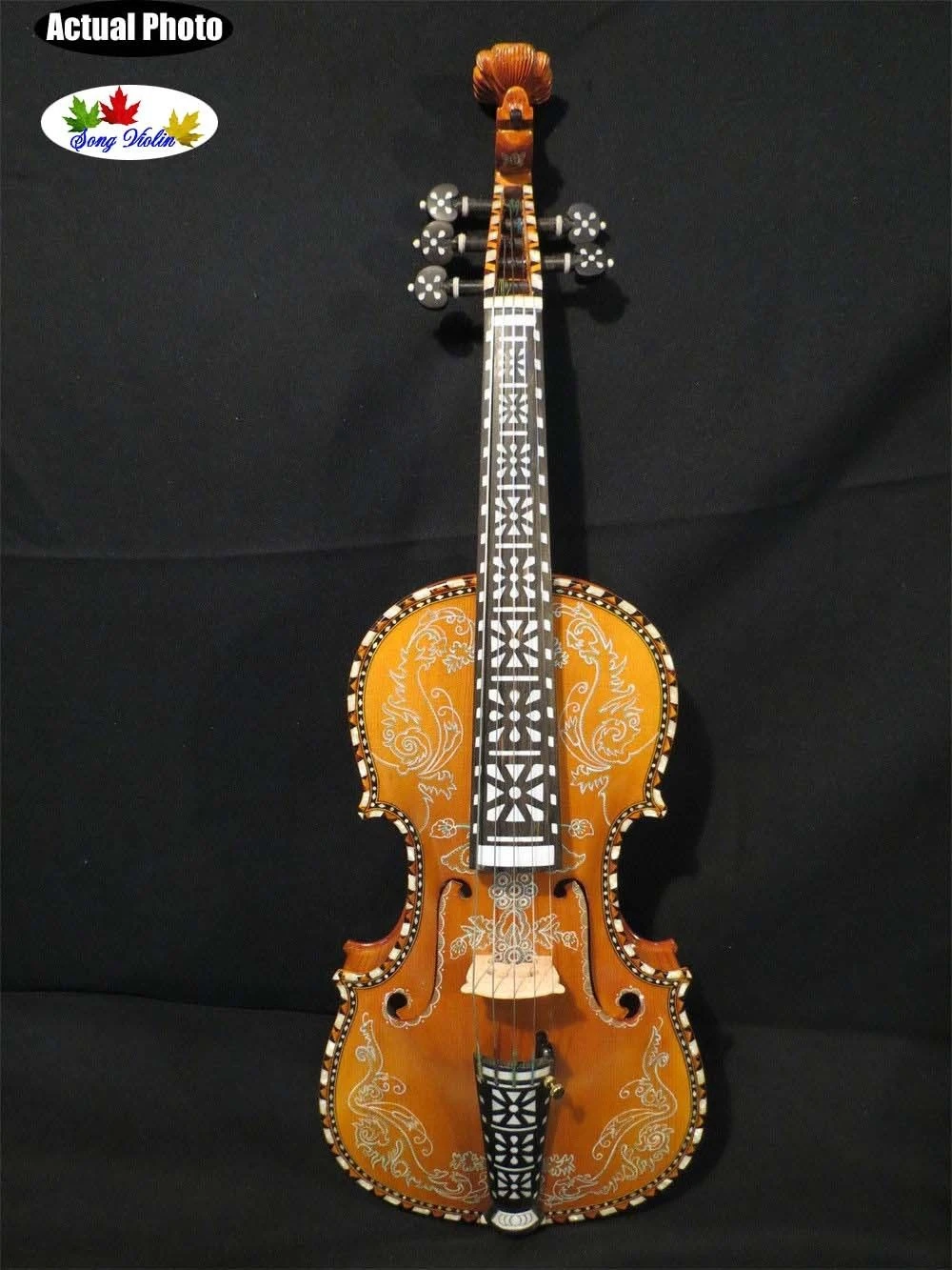 Violon Maestro 4 4 5 Cordes Beau Dessin Incrustation Et La Sculpture De La Marque Song Aliexpress
