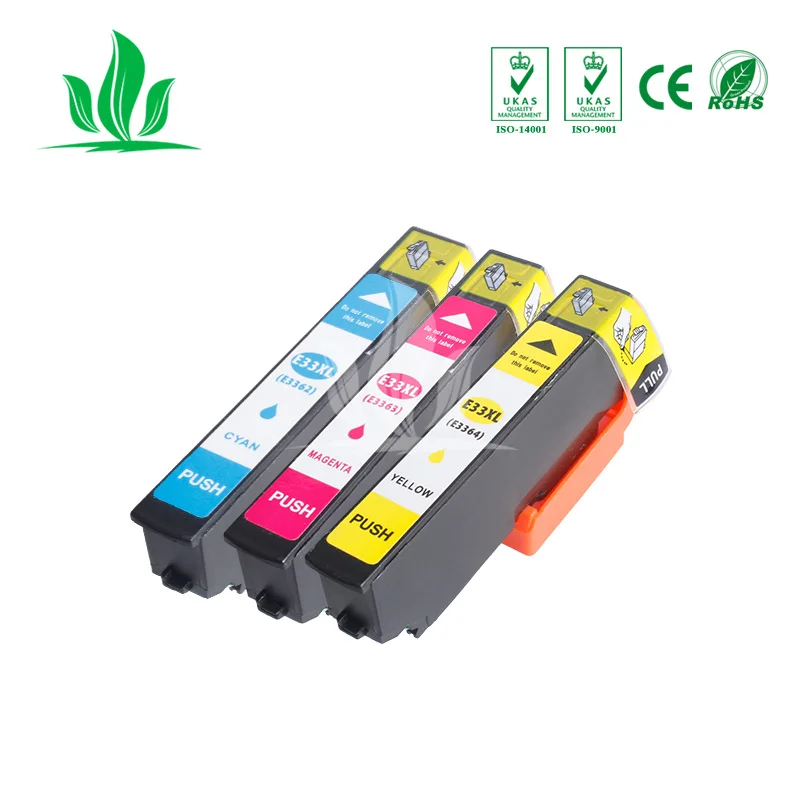 

3 pcs 33XL T3351 T3361 T3362 T3363 T3364 ink cartridge Compatible for Epson XP-530 XP-630 XP-830 XP-635 XP-540 XP-640 XP-645 3