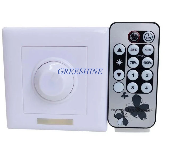 

Free shipiing AC110V 220V 120/200W IR Knob PWM Triac LED Dimmer Switch Remote Controller For E14 E27 GU10 Dimmable Spot Light