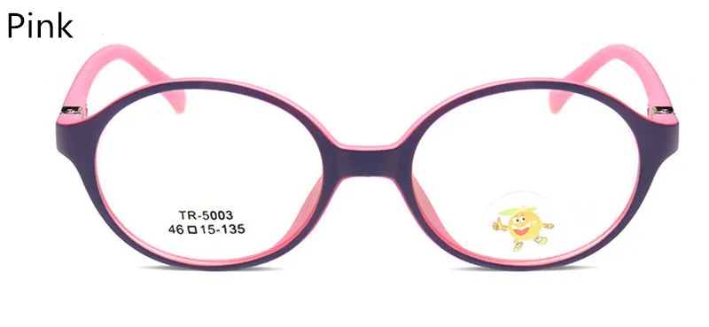 Ультралегкая Гибкая мягкая детская оправа, Детская оптическая оправа, очки для зрения, очки lunetes De Vue Enfant - Цвет оправы: Pink