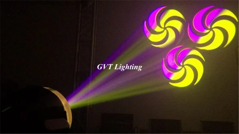 2 шт. 60 Вт светодиодный движущийся головной свет 3 лица Призма точечный свет с функцией Gobo DMX клубный дискотечный вечерние свадебные