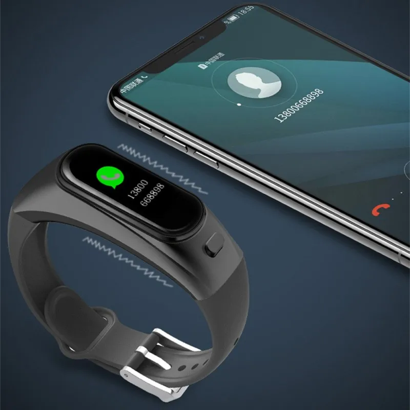 

New H109 Smart Bluetooth Call Bracelet Motion Tracking Smart Reminder Mobile Positioning Steps Smart Bracelet For Android IOS