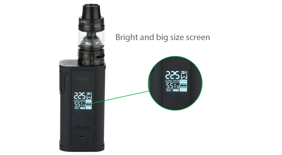 Clearance Price!!! Original Vapeonly Captain PD1865 TC Kit W/ 3ml Captain Mini Tank E-cig Vape Kit No Battery VS Drag 2/Luxe Kit