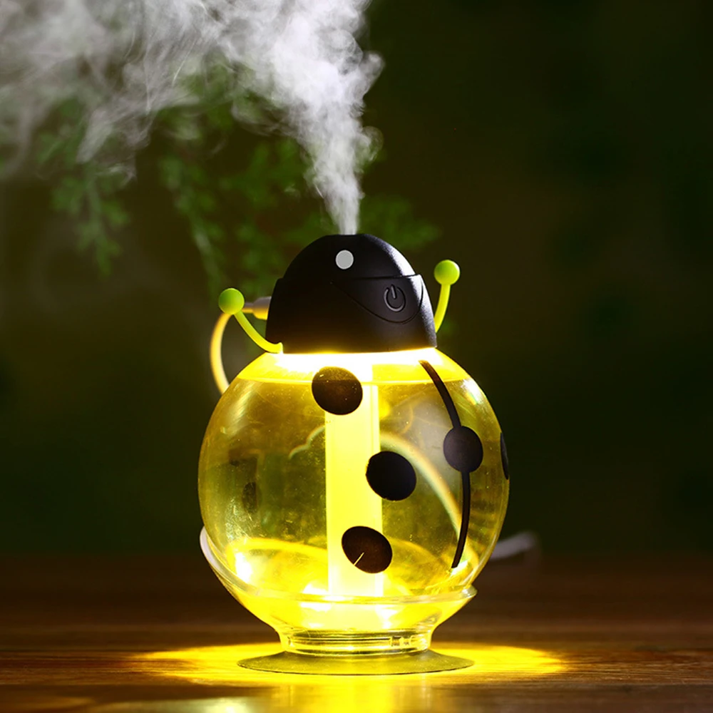 

ITimo Aroma Diffuser DC 5V 2W LED Night Light USB Humidifier Novelty Lighting Beetle Humidifier Mini Portable Mist Maker