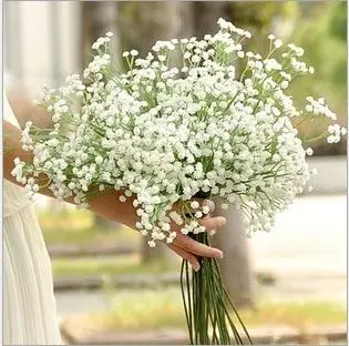K15116 5 шт. моделирование пластик Gypsophila Звездное для свадьбы Искусственные цветы