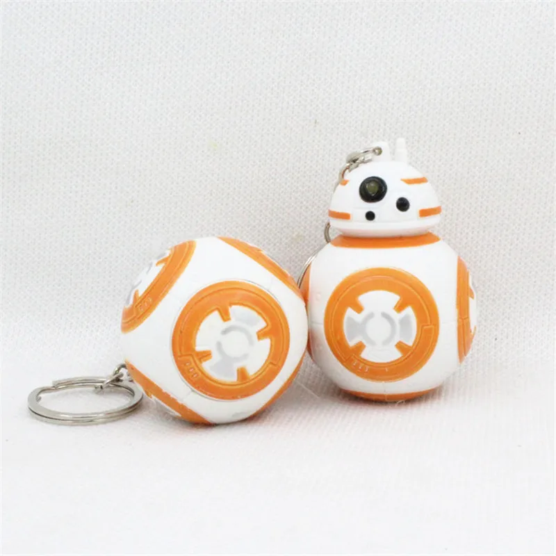 1 шт. новая звезда брелок войны аниме светодиодный BB8 Droid в виде робота светильник