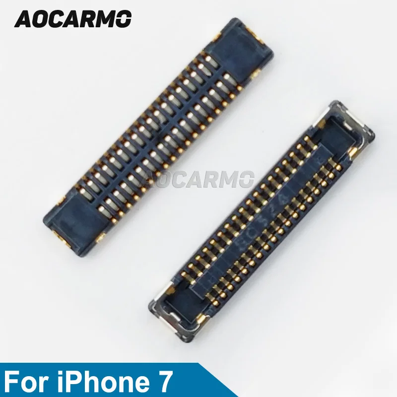 

Aocarmo 2Pcs/Lot Front Camera Flex Cable FPC Connector For iPhone 7 4.7" On Motherboard Replacement