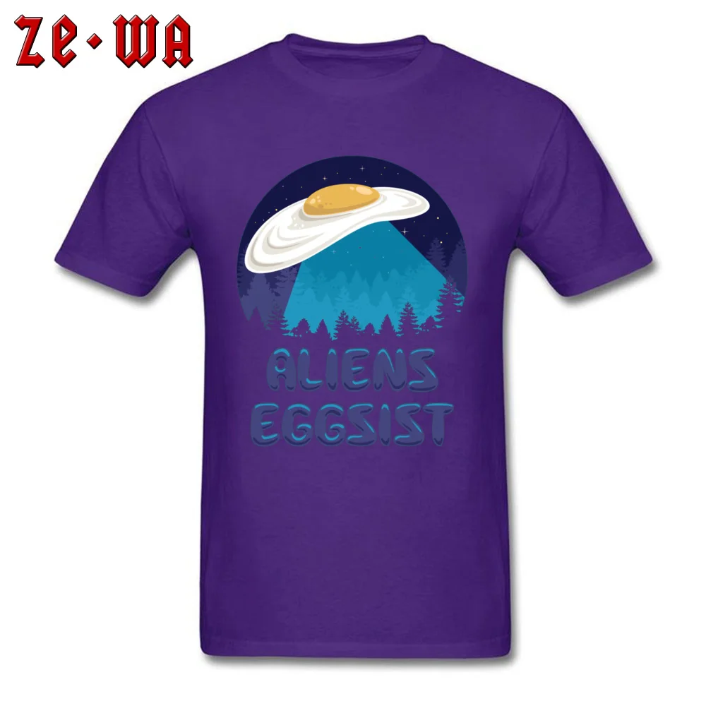 Aliens Eggsist -2639 O Neck T-Shirt Summer Tops T Shirt Short Sleeve New Arrival 100% Cotton Fabric Normal Tops Tees Normal Men Aliens Eggsist -2639 purple