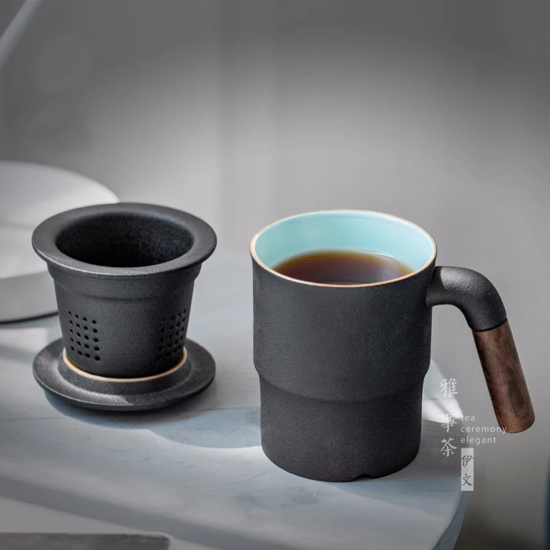 Ceny Wysokiej jakości kubek biurowy z filtrem i pokrywą gospodarstwa domowego kubki ceramiczne kubek do herbaty