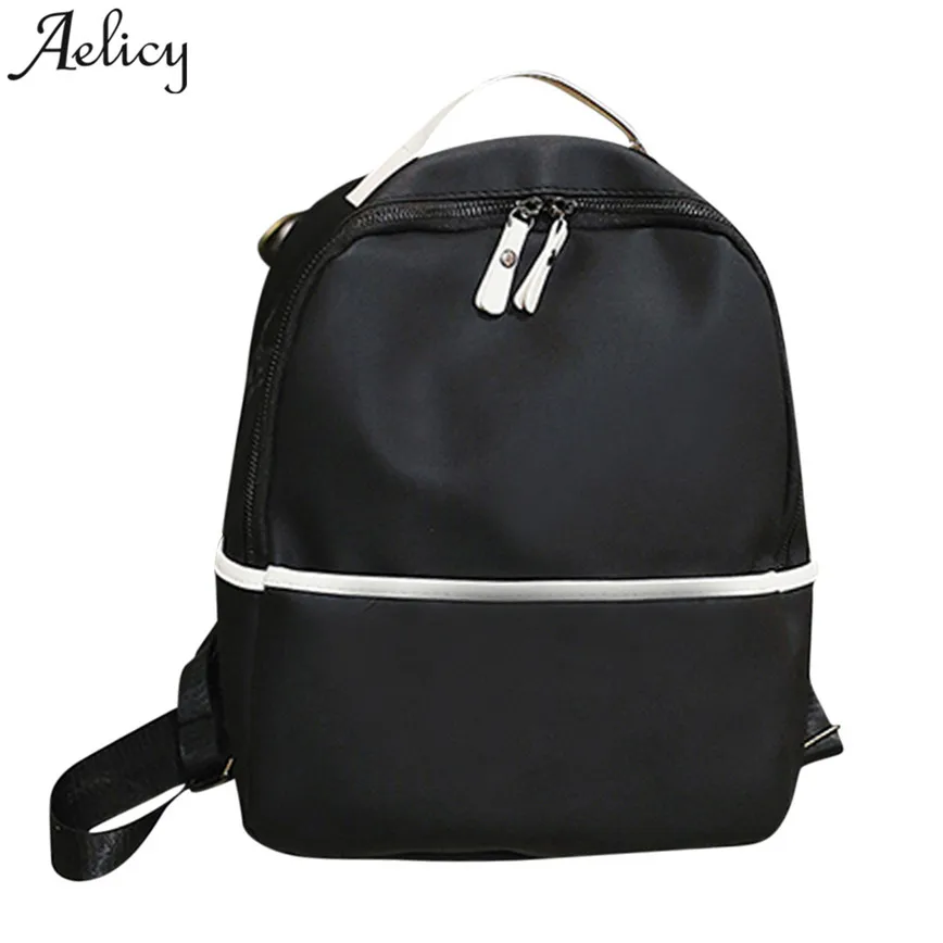 Aelicy Fashion Black Backpack Women Brief Zipper Shoulder Bag Teenager Young Girls School Backpack Travels Bag C30 Aelicy Fashion Black Backpack Women Brief Zipper Shoulder Bag Teenager Young Girls School Backpack Travels Bag C30