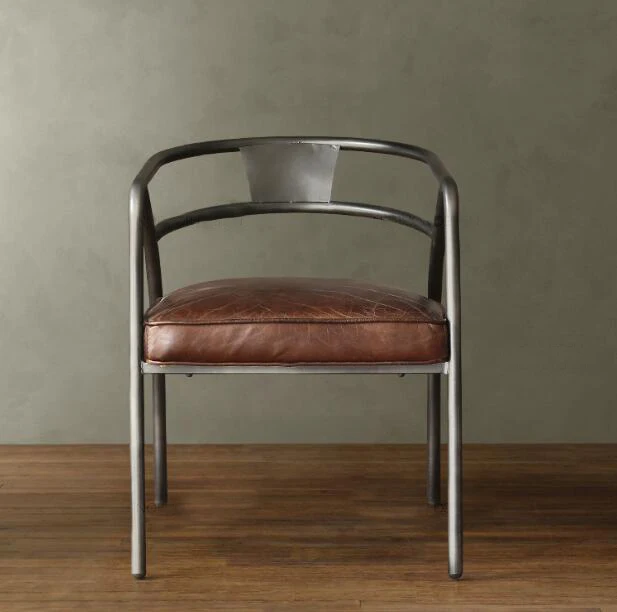 YINGYI Free Shipping Modern Iron Dining Chair With Arms High Qualityin