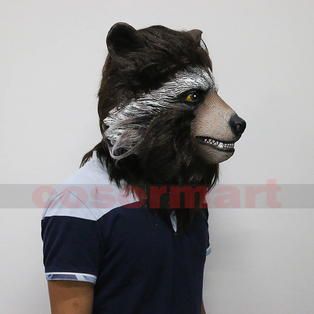 Guardians of the Galaxy 2 Rocket Raccoon Mask Marvel Movie Superhero Groot Peter Quill Helmet Cosplay Mask Halloween Party Prop (5)