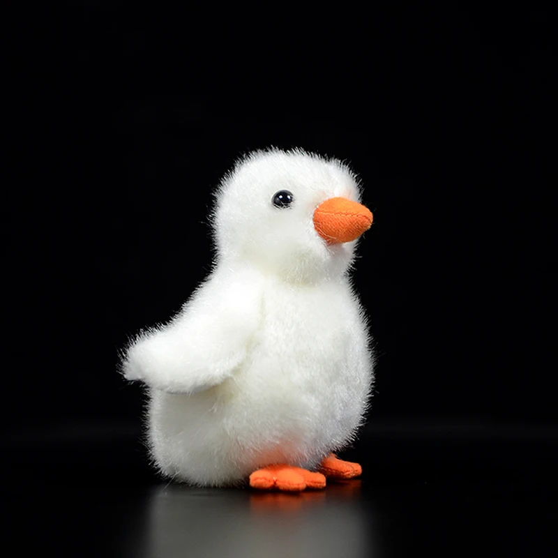 11cm Cute Chick Cub Doll Simulation Lovely White Baby Chicken Figurine Mini Soft Animal Stuffed Plush Toy Kids Christmas Gifts | Игрушки и