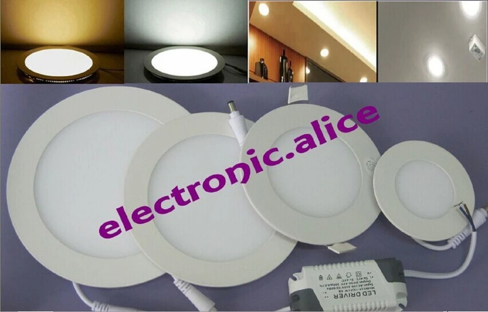 led panel ceiling lights New 85-265V LED Panel 3W 6W 9W 12W 15W 18W Light Recessed Ceiling Downlight triangle led panels