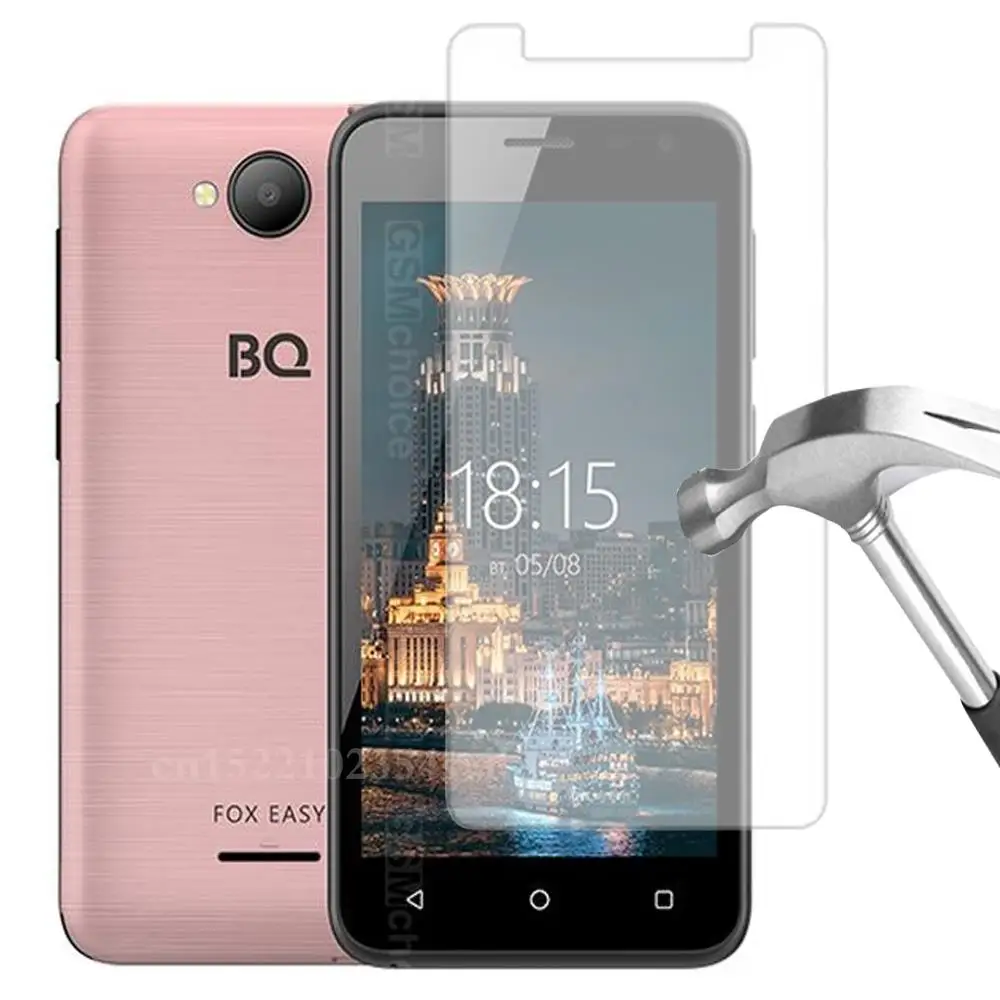 Smartphone 9H Tempered Glass for BQ BQ-4501G Fox Easy GLASS Explosion-proof Protective Film Screen Protector cover phone