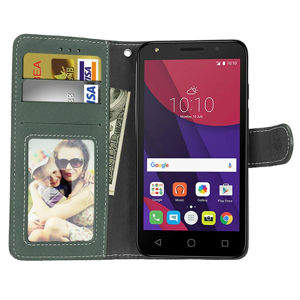 Чехол для Alcatel POP 4 5051D чехол кошелек 5 0 дюйма матовый One Touch Pop Pop4 книжка|leather phone case|case