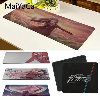 

MaiYaCa Simple Zero Two Darling in The Franxx mouse pad gamer play mat More Thicker and Edge Locking for Laptop Desktop Computer