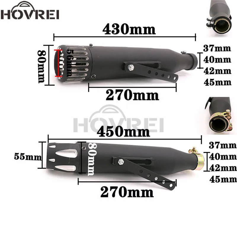 Универсальный Ретро мотоциклетный глушитель выхлопной трубы с ЧПУ для sv650 x48 XL 883N iron883 fxsb breakout street 750