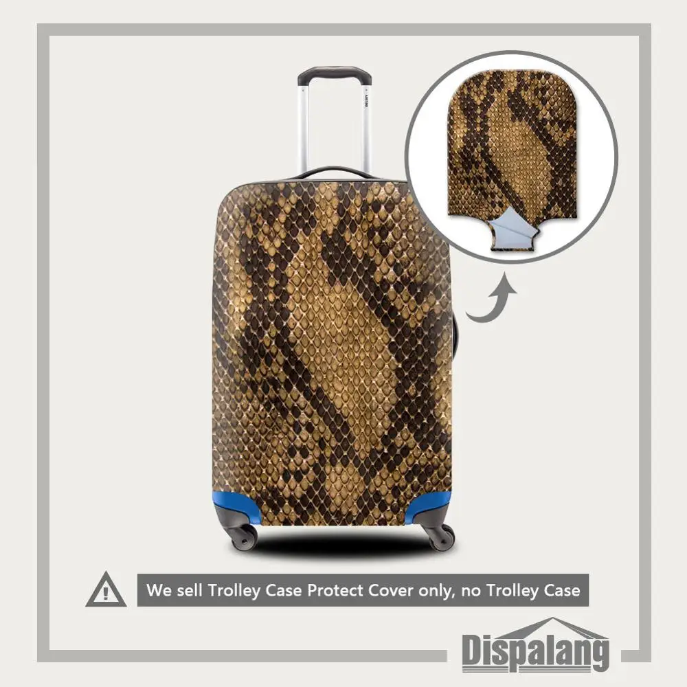 3D Животный мех печати багажа защитный чехол аксессуары с колесиками эластичный водонепроницаемый набор багажа Крышка для 18-30 дюймов Чехол - Цвет: Телесный