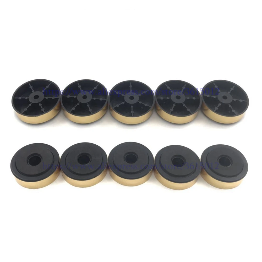 10pcs/lot Speaker Spike Foot Subwoofer Shockproof Base Pad black/sliver/gold for DVD CD player | Электроника