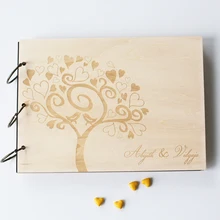 Пользовательские деревянные Свадебные книги для гостей, свадебный подарок, рождественский подарок, жених и невеста, свадебный душ книга, Свадебный фотоальбом