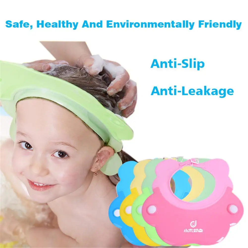 Детская шапочка для шампуня детская водонепроницаемая шапочка силиконовая высокоэластичная утолщенная для детей