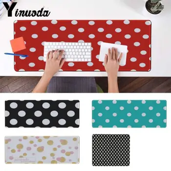 

Yinuoda white Gold Polka Dots High Speed New Mousepad Size for 30x90cm and 40x90cm Gaming Mousepads