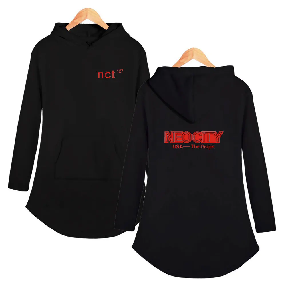 New Kpop NCT 127 NCT127 U Album long hoodie pullover for girls women K