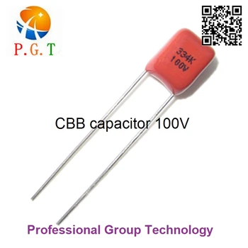 

10pcs/lot 330NF 0.33UF 334J 1000NF 1UF 105J 100V P5MM 5MM pitch DIP CBB Polypropylene film capacitor