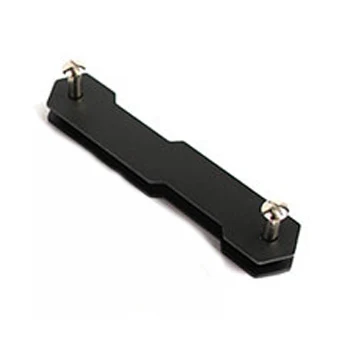 Алюминиевый сплав брелок гибкий держатель для ключей зажим EDC алюминиевый держатель для ключей зажим для ключей Органайзер папка для ключей кошелек - Цвет: Черный