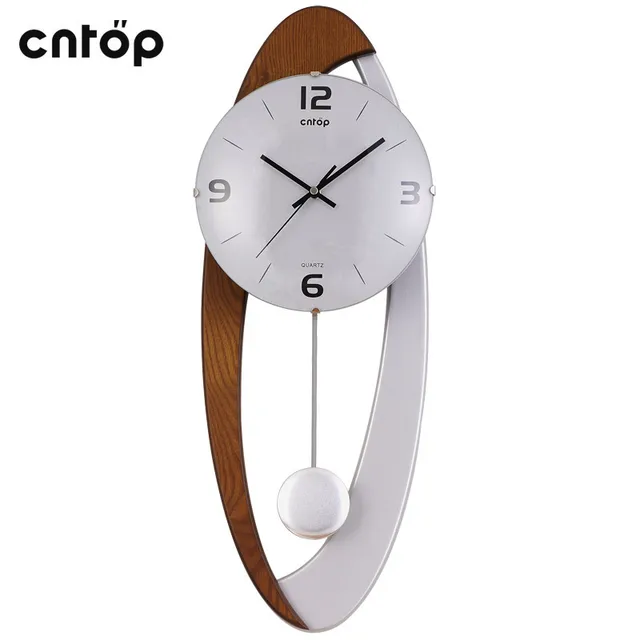 Cntop Living Room Wall Clock Creative Modern European Clocks Large Cntop Living Room Wall Clock Creative Modern European Clocks Large Pendulum Retro Minimalist Mute