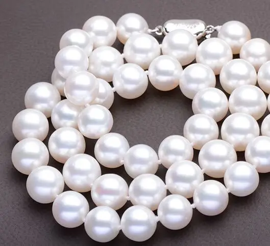 

18"8-9MM NATURAL SOUTH SEA WHITE PEARL NECKLACE