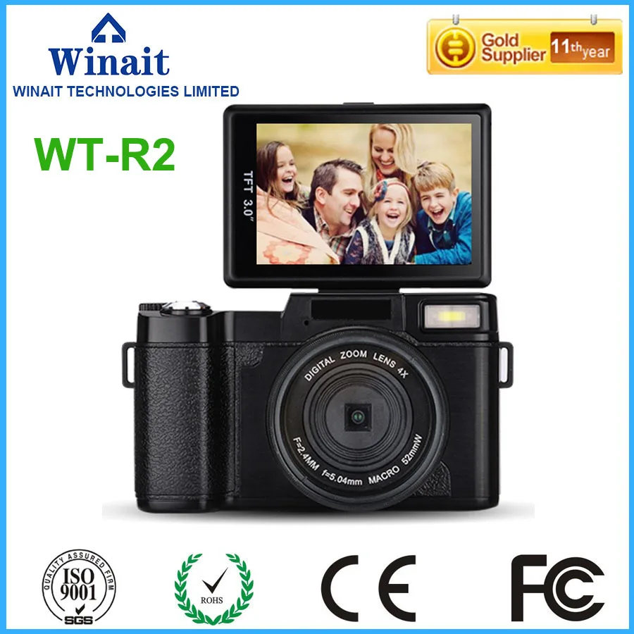 Professional Digital DSLR Camera WT-R2 Max 24MP Photographing Macro Lens Foto Camera Fixed Focus FHD 1920*1080 Mini Camcorder