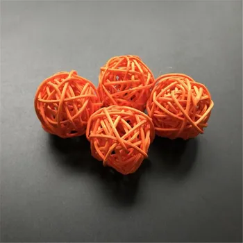

35pcs Thailand Orange Rattan Ball Sepak Takraw for LED Garlands For Hotels Bar Wedding Xmas Party Room Decoration