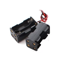 ^^Best Offers 400pcs/lot MasterFire 18650 Battery Holder 6V for 4 x AA Batteries Black Plastic Storage Box Case Dual Layers With Wire Lead ^^Best Offers 400pcs/lot MasterFire 18650 Battery Holder 6V for 4 x AA Batteries Black Plastic Storage Box Case Dual Layers With Wire Lead