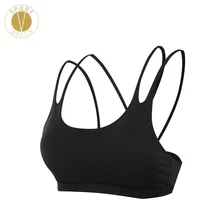 Спортивный бюстгальтер с ремешками на спине, женский бюстгальтер для бега, фитнеса, тренировки в тренажерном зале, красивый ремешок, модный элегантный бюстгалтер, верхняя одежда для занятий спортом