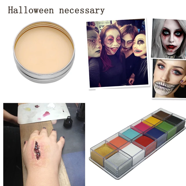 halloween face body paint oil painting art make up tools partymodeling fake wound blocker makeup wax - Halloween Makeup Wax halloween face body paint oil painting art make up tools partymodeling fake wound blocker makeup wax - Halloween Makeup Wax