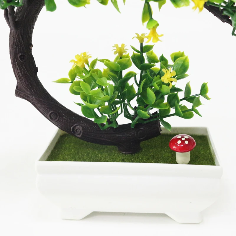 JAROWN Artificial Plants Fake Flower Bonsai Home Decoration Flores Simulation Plastic Potted Plant Wedding Decorations Gift (21)