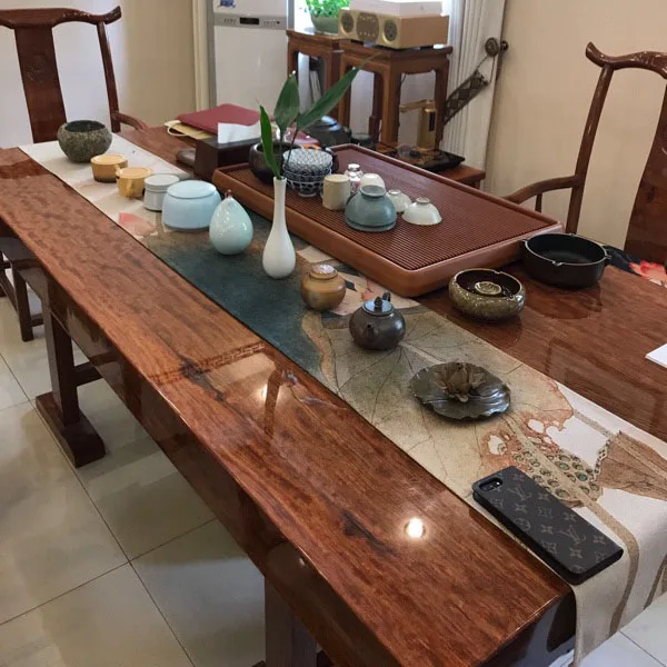 Китайский стиль винтажный Лотос хлопок лен чайная посуда коврики настольная дорожка бытовой ужин Настольный орнамент коврик офисная чайная подушка