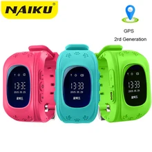 NAIKU Anti Misplaced Q50 OLED Youngster GPS Tracker SOS Good Monitoring Positioning Cellphone Children GPS Child Watch Appropriate IOS & Android
