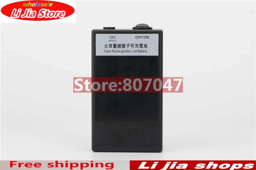 Высокое качество Супер DC 12V 12000mAh перезаряжаемый портативный литий-ионный аккумулятор с чехол для камер видеокамер