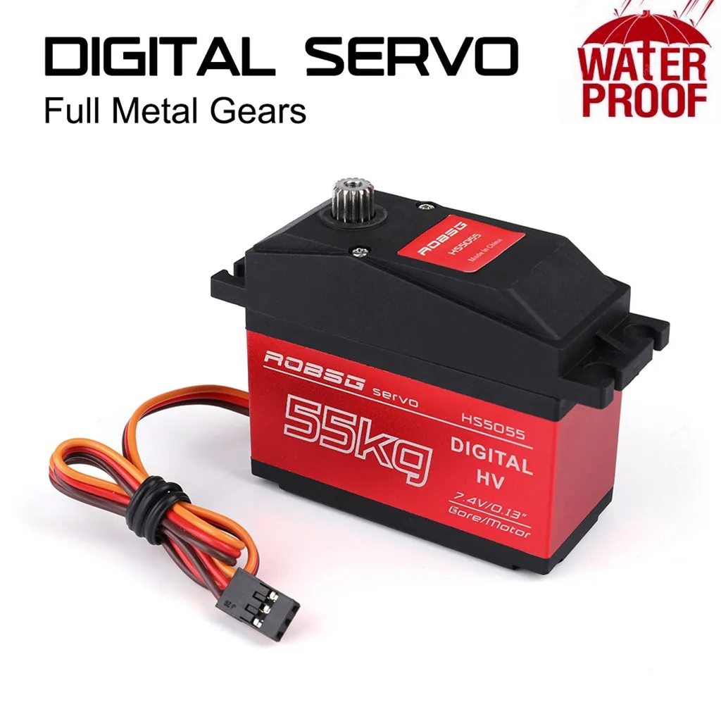 

HS5065 180 Degree Digital RC Servo 65KG Torque Waterproof Metal RC Servo Motor Accessories Toys for Children Parts