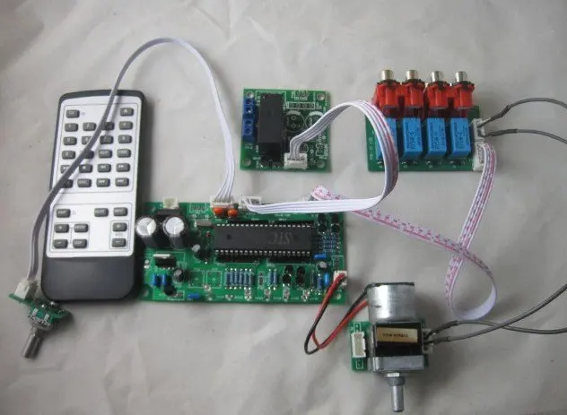 

Assemble Remote Volume Control Preamp board with Standby board