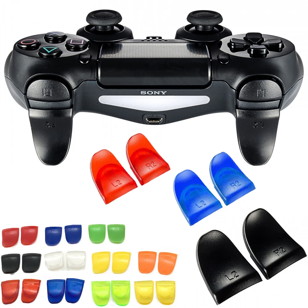 2x R2 L2 Button Extended Trigger Cover Extender For Cuh Zct1 Jdm 001 Cuh Zct2 Jdm 040 Sony Playstation 4 Ps4 Slim Extender Extender 2xextend Button Aliexpress