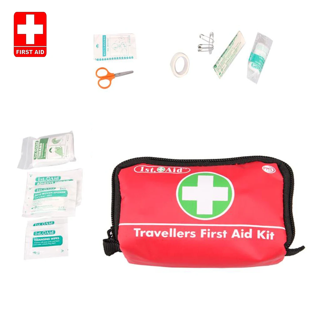 Travellers Emergency Medical Firt Aid Kit Survival Rescue Bag Car