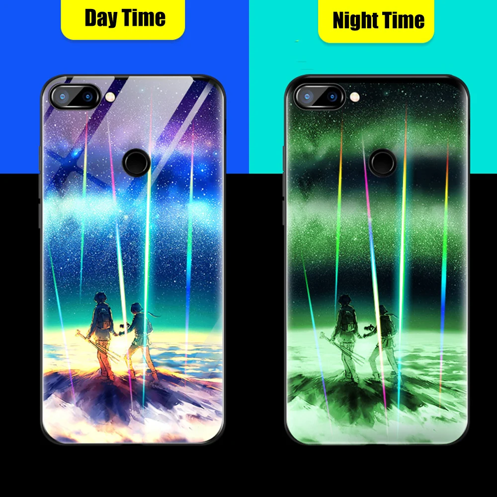 Tempered Glass Luminous Case For Xiaomi Mi 8 Lite Case on MI8 Lite Case Soft TPU Bumper Phone Cases For Xiaomi Mi 8 Lite Mi8Lite (14)