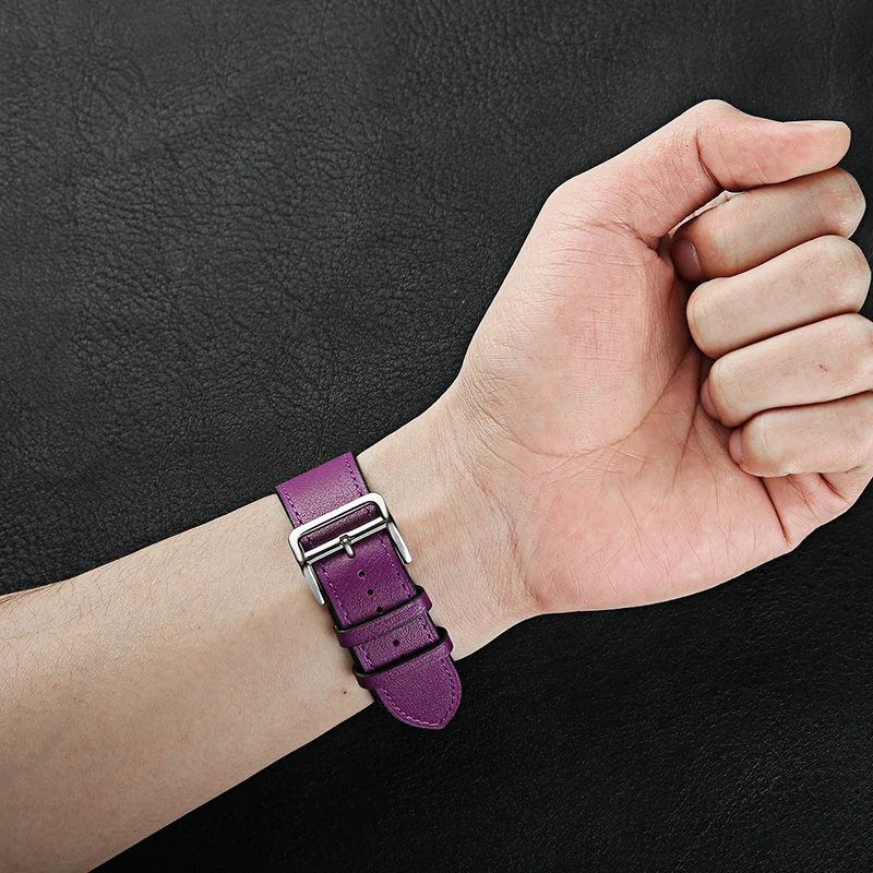 Ремешок для часов Apple Watch Band 42 мм 38 мм роскошный модный браслет из натуральной кожи ремешок для Iwatch Band Series 1 2 3 4