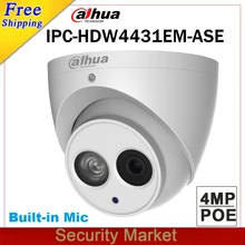 dahua английский IPC-HDW4431EM-ASE заменить IPC-HDW4431EM-AS 4MP POE IR 50 м Eyeball сетевой купол Встроенный микрофон IP камера