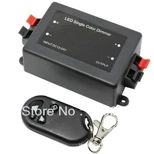 

free shipping 3pcs lot RF simple one channel dimmer controller DC12V 8A