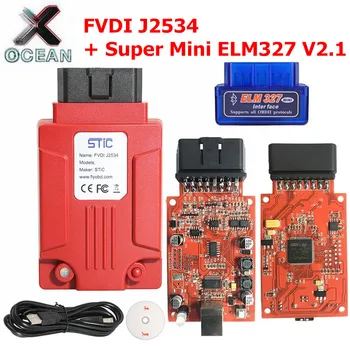 

Professional FVDI J2534 car diagnostic Tool for Ford & for Mazda Support Online Module Programming work for multi-brands car